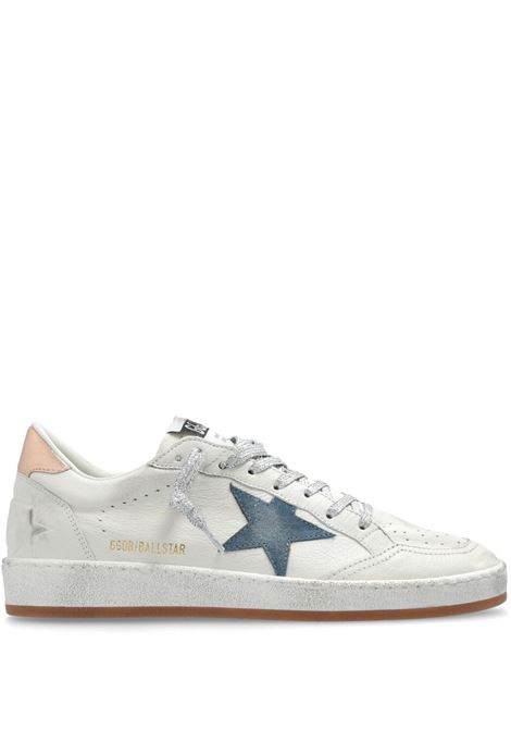 Sneakers Ball Star in bianco e blu Golden goose - donna